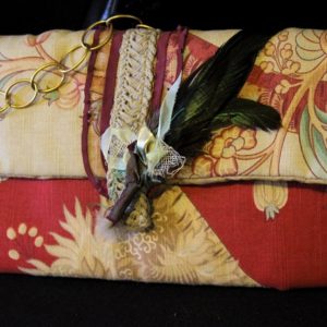 Cartera bolso estampado floral bicolor